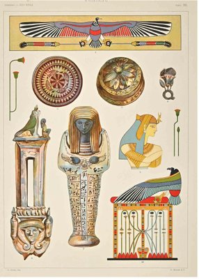 Andrea Alessio, Decorative Motifs: Egyptian Styles, Chromolithograph-ZCI-1760421