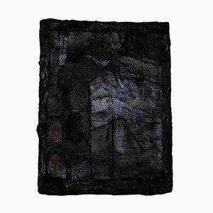 Andrea Nurcis, Black Composition, Mixed Media on Canvas, 1987-ZCI-1762126