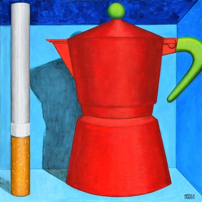 Andrea Vandoni, Coffee and Cigarette 4, 2023, Acrylic on Canvas-CHG-2030944