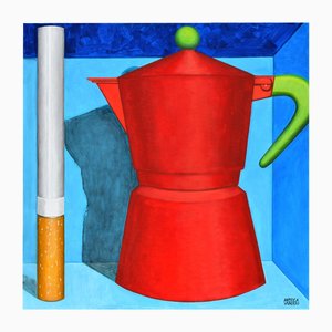 Andrea Vandoni, Coffee and Cigarette 4, 2023, Acrylic on Canvas-CHG-2030944