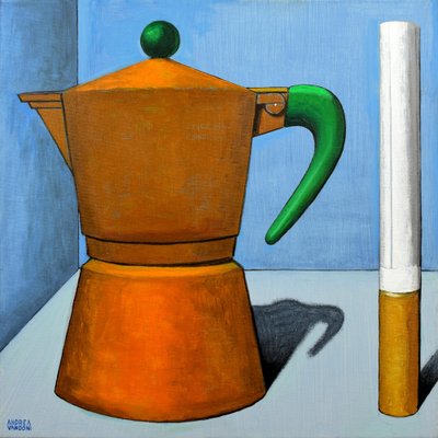 Andrea Vandoni, Coffee and Cigarette 8, 2023, Acrylic on Canvas-CHG-2030949