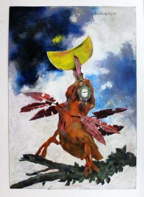 Andrzej Kreutz-Majewski, Bird and a Moon, 2008-XHG-930546