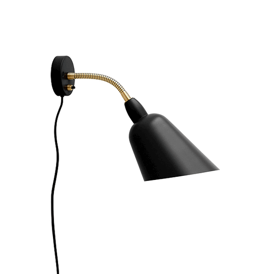 Bellevue AJ9 Wall Lamp by &tradition #Black & Brass