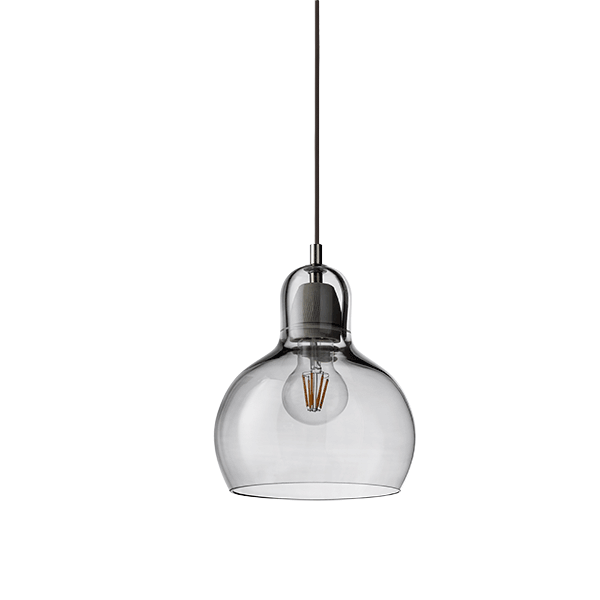 Mega Bulb SR2 Pendant Lamp by &tradition #Silver w. Black Cord