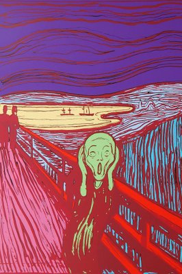 Andy Warhol After Munch, The Scream in Green, 20th Century, Lithograph-MTD-1400008