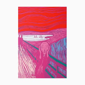 Andy Warhol After Munch, The Scream in Pink, 20th Century, Lithograph-MTD-1400006