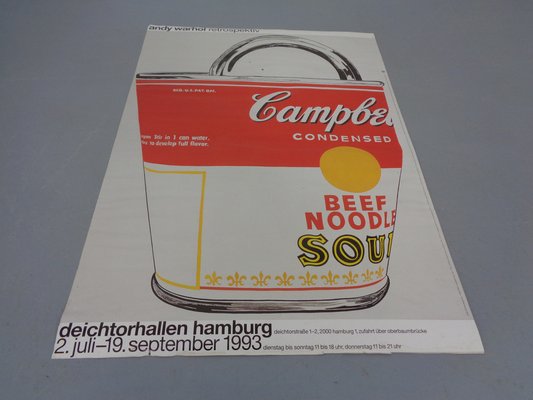 Andy Warhol Retrospective Poster, Hamburg, 1993-RDW-1223429