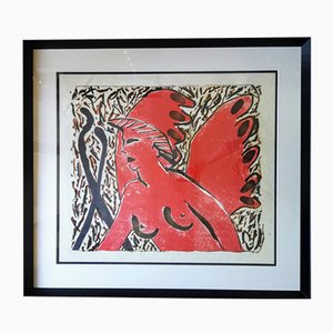 Angel and Buba, 1985, Paper, Framed-FSD-1117634