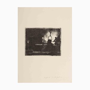 Angèle Delasalle, Working, Original Etching, Mid-20th-Century-ZCI-1362555