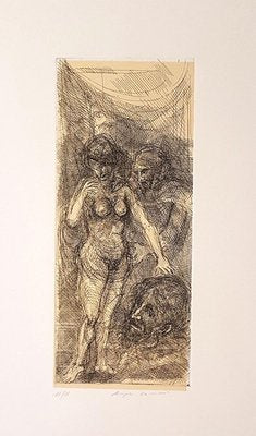 Angels - Original Etching by Angelo Canevari - 1969 1969-ZCI-761997