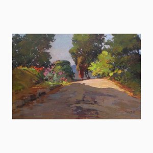 Angiolo Volpe, The Way, Oil on Canvas-KHH-1243718