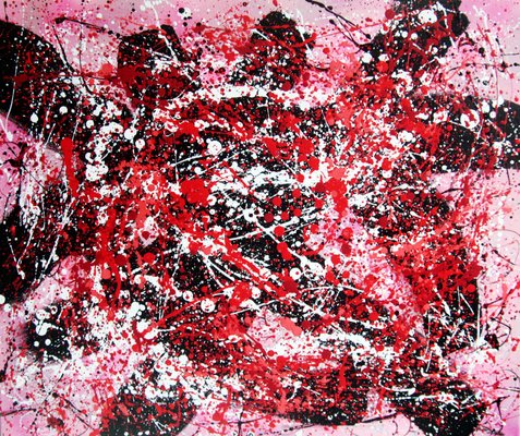 Animals, Red on Pink, 2020 Acrylic-KHH-1252895