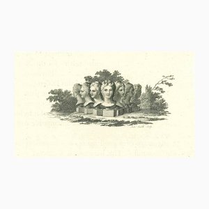 Anker Smith, Heads of Women, Original Etching, 1810-ZCI-1164254