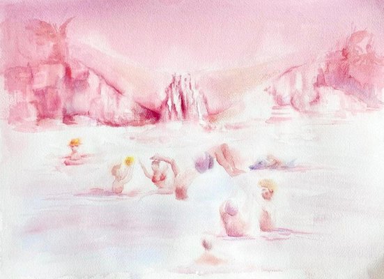 Anna Bukhareva, Pleasure Bay, 2022, Watercolour on Paper-CHG-2030266