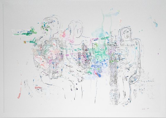 Anna Kazmina, Various States N4, 2022, Acrylic, Pigments & Watercolor on Canvas-CHG-2030455