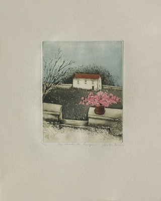 Annapia Antonini, La maison des champs, 1989, Etching-FMZ-1139621