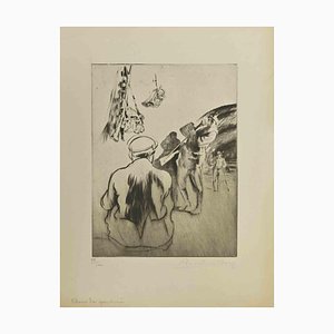 Anselmo Bucci, Dans la Poudrière, 1917, Etching and Drypoint-ZCI-1781765