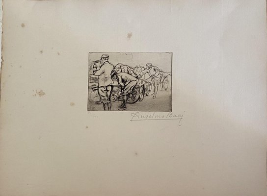 Anselmo Bucci, Front Italien, Etching, 20th Century-ZCI-792557