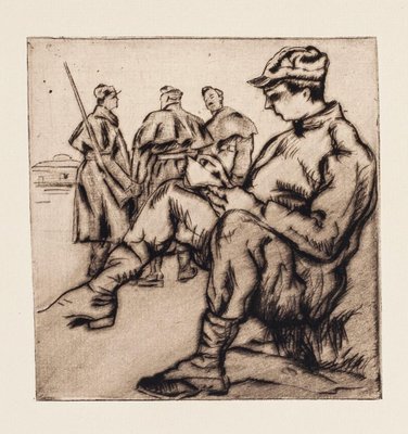 Anselmo Bucci, Front Italien, Etching on Paper, 1918-ZCI-1775621