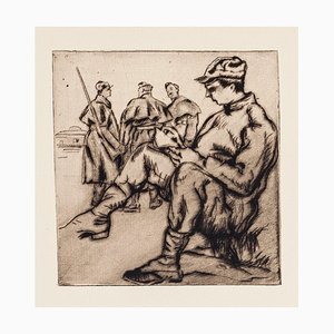 Anselmo Bucci, Front Italien, Etching on Paper, 1918-ZCI-1775621