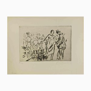 Anselmo Bucci, La Soirée, 1917, Etching and Drypoint-ZCI-1781764