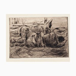 Anselmo Bucci, Le Front Italien, Etching on Paper, 1918-ZCI-1775620