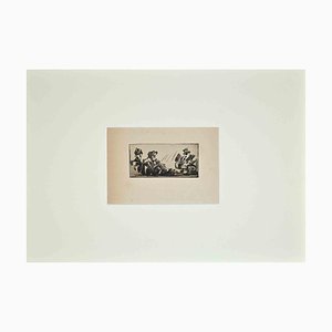 Anselmo Bucci, Soldier at the Front, Original Etching, 1910s-ZCI-1379612