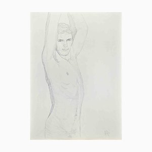 Anthony Roaland, Nude of Young Man, 1981, Pencil Drawing-ZCI-1372524