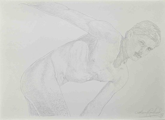 Anthony Roaland, Nude, Original Pencil Drawing, 1990s-ZCI-1372532