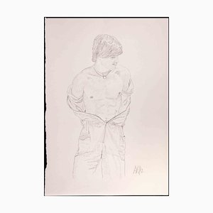 Anthony Roaland, Portrait of a Boy, Original Drawing, 1981-ZCI-1326707