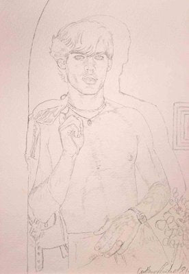 Anthony Roaland, Portrait of a Young Man, Original Pencil Drawing, 1981-ZCI-1394378