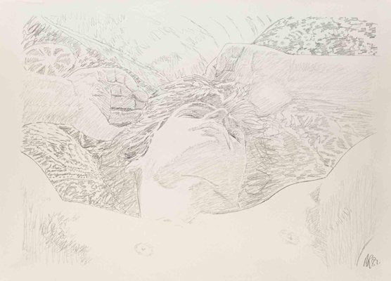 Anthony Roaland, Sleeping, Pencil Drawing, 1989-ZCI-1437109