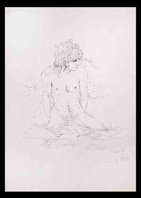 Anthony Roaland, The Boy at the Sea, Original Drawing, 1980-ZCI-1342847