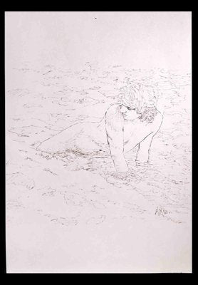 Anthony Roaland, The Boy at the Sea, Original Drawing, 1980-ZCI-1342865