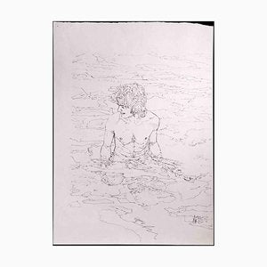 Anthony Roaland, The Boy at the Sea, Original Drawing, 1980-ZCI-1342863