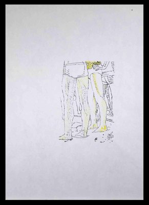 Anthony Roaland, the Men, Pen Drawing, 1980-ZCI-1343958