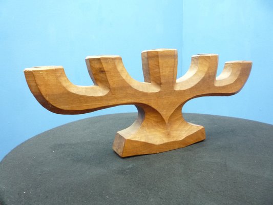 Anthroposophical Ash Wood Candleholder, 1930s-UG-1807818