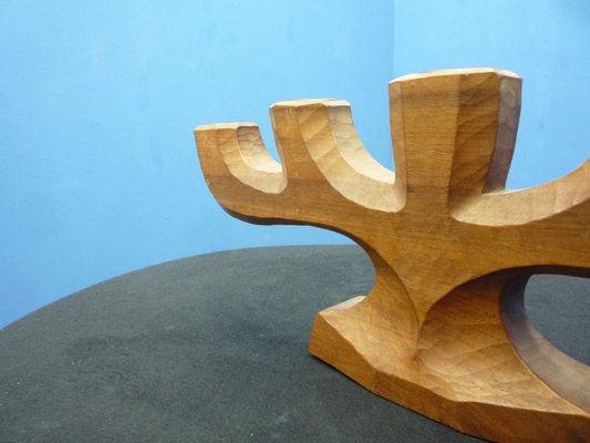 Anthroposophical Ash Wood Candleholder, 1930s-UG-1807818