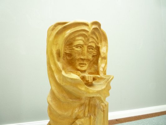 Anthroposophical Basswood Sculpture in the Dornach Style, 1940s-UG-1191191