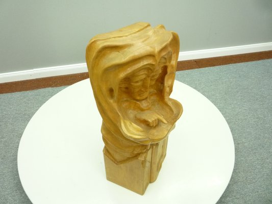 Anthroposophical Basswood Sculpture in the Dornach Style, 1940s-UG-1191191