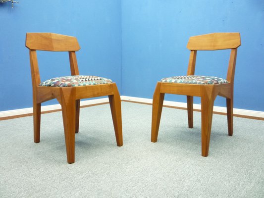 Anthroposophical Cherry Dining Chairs by Siegfried Pütz, 1920s, Set of 3-UG-1811620