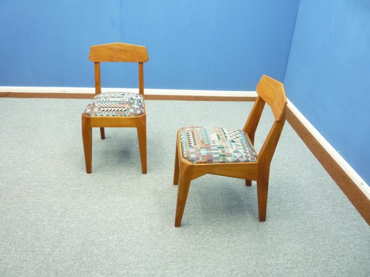 Anthroposophical Cherry Dining Chairs by Siegfried Pütz, 1920s, Set of 3-UG-1811620