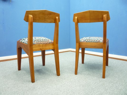 Anthroposophical Cherry Dining Chairs by Siegfried Pütz, 1920s, Set of 3-UG-1811620