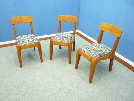 Anthroposophical Cherry Dining Chairs by Siegfried Pütz, 1920s, Set of 3-UG-1811620