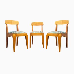 Anthroposophical Cherry Dining Chairs by Siegfried Pütz, 1920s, Set of 3-UG-1811620