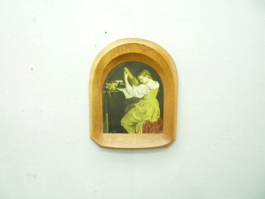 Anthroposophical Limewood Photo Frame by Siegfried Pütz, 1920s-UG-1374145