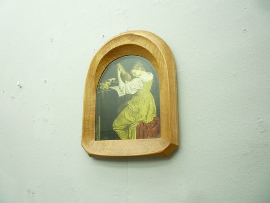 Anthroposophical Limewood Photo Frame by Siegfried Pütz, 1920s-UG-1374145