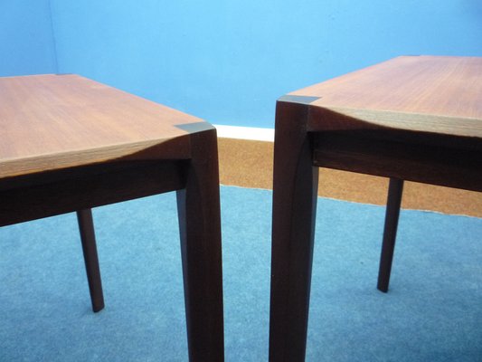 Anthroposophical Teak Nesting Tables by Rex Raab for Wilhelm Renz, 1960s, Set of 3-UG-1811124