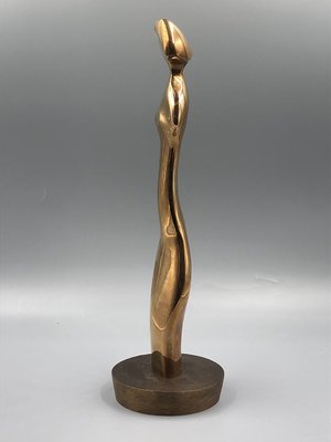 Antinio Grediaga Kieff, Abstract Sculpture, Polished Bronze, 1960s-XOP-2028089