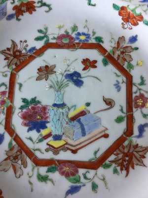 Antique 18th Century Chinese Fencai Porcelain Plate-UCH-1224715